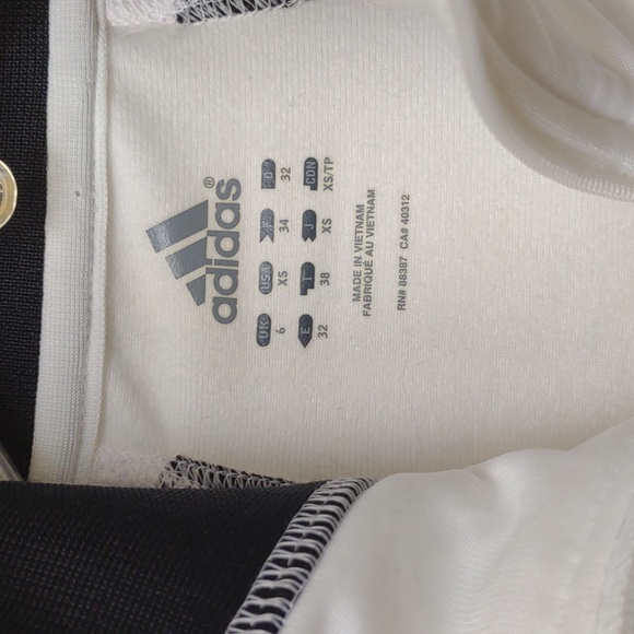 Adidas Women's Full Zip LS Stand Collar Snap HandWarmer Pockets Track Jacket Vtg - Picture 4 of 16